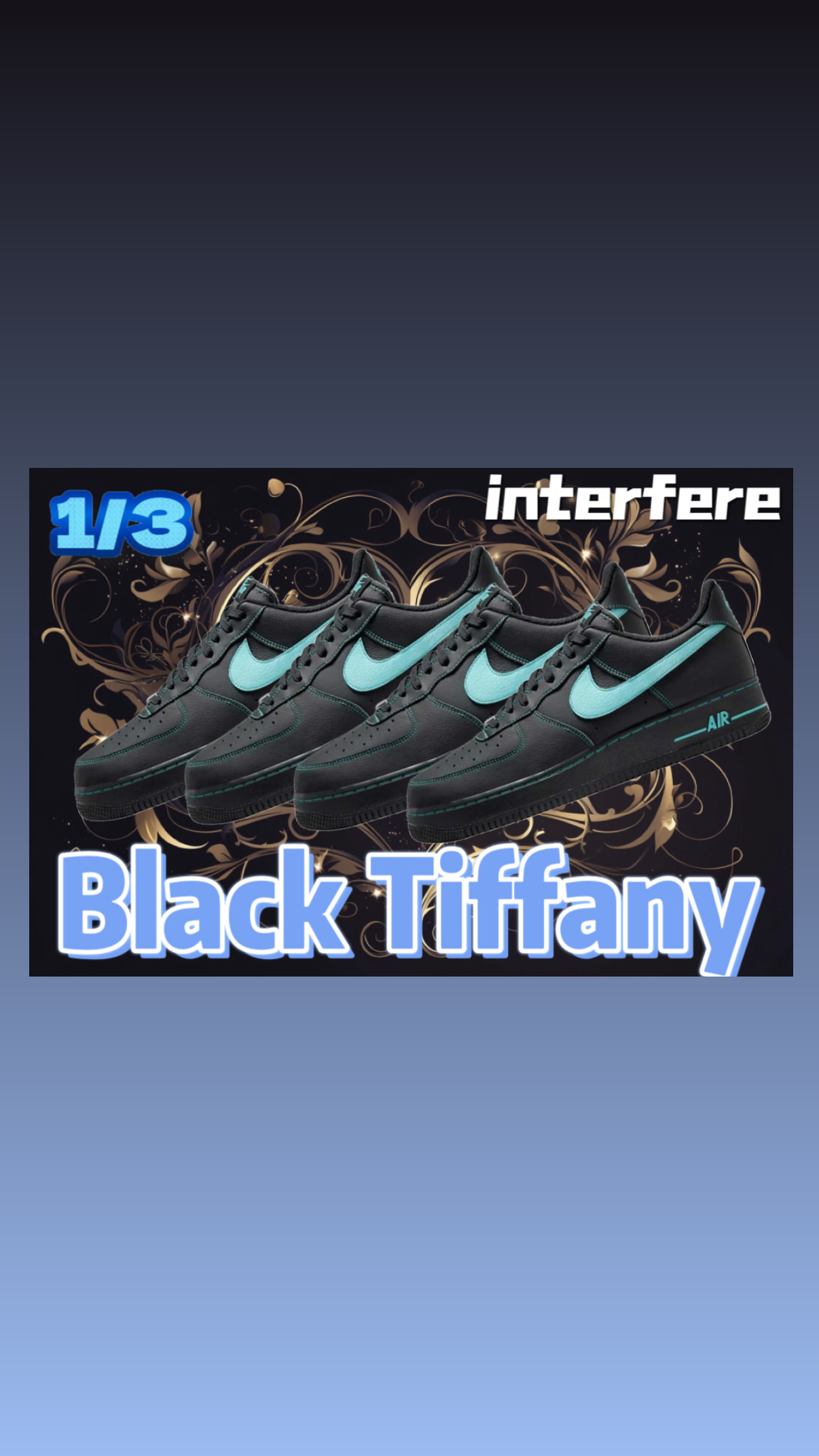 1/3 Black Tiffany